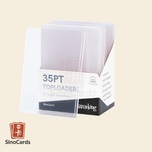 Accessoires TCG – Toploader 35PT Standard x25 – Sanseking – Transparent